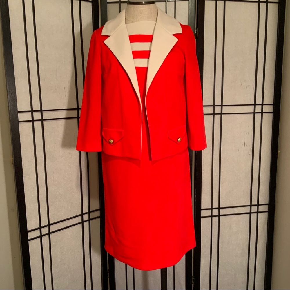 Vintage 60-70’s two piece knit dress and jacket